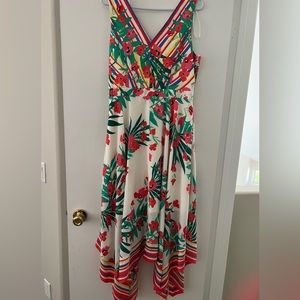 Vince Camuto Floral Midi Dress